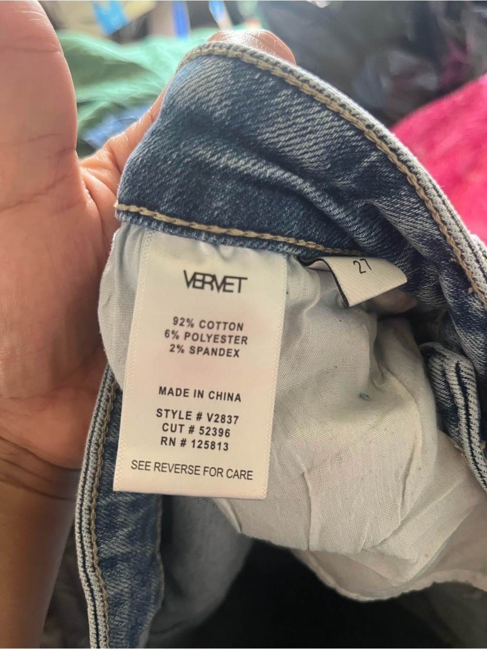 Light Blue Straight-Leg Distressed Jeans - Picture 6 of 6